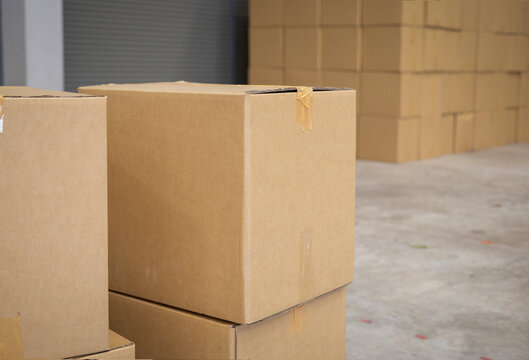 Cargo stack shipping delivery storage transportation package logistics industrial storehouse import warehouse export pile distribution packaging box freight industry cardboard