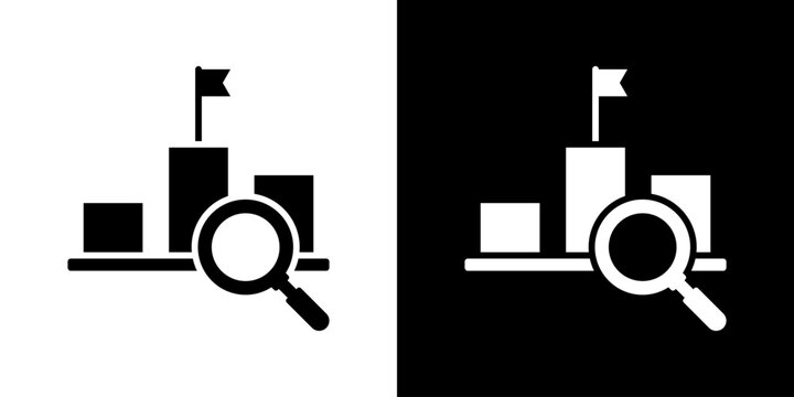 Competitive Landscape Icon Set Multiple Style Collection