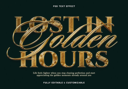 Luxury Gold Elegant Text Effect
