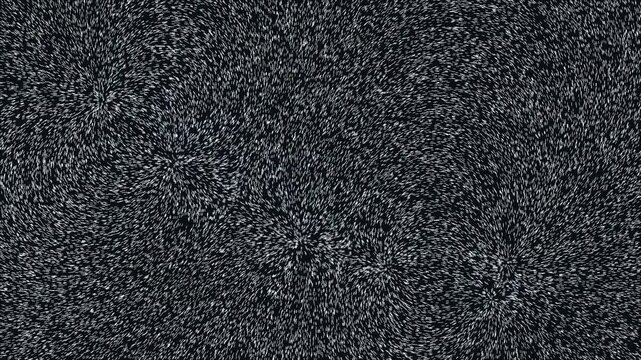 kinetic magnetic field iron filings 2d
