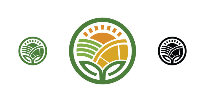 Export Business Logo for Company, Green Tea, Spices, Dehydrated Fruits Vegetables Export Industry Logo Healthy  Living Meaningfull