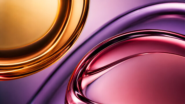 abstract red yellow and purple glass morphism background