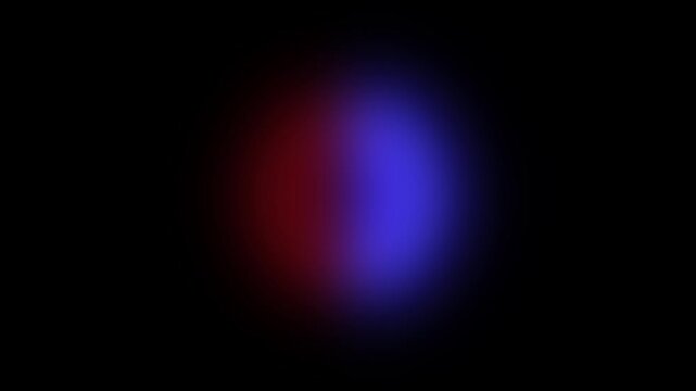 Emergency siren lights flashing in an evening disaster scene. Rotating red and blue alarm animation loops on a dark background. Police emergency flasher shows urgency and alert.