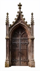 Obraz premium Medieval Gothic Wooden Door