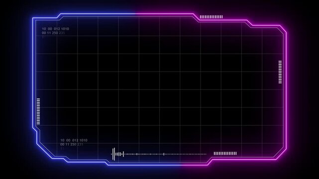 Advanced hud frame layout for digital interface mapping. Structured screen element designed for data analysis display. Futuristic interface frame built for technical visualization systems.