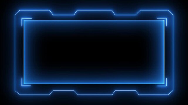 Technical hud frame element for digital interface display systems. Structured screen layout designed for data panels. Futuristic interface frame built for modern technology presentation.