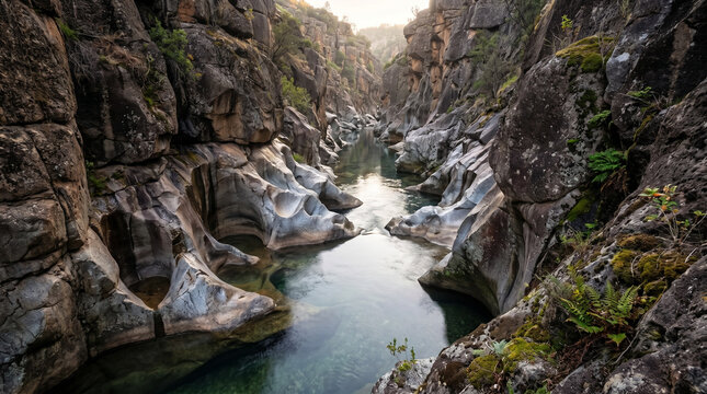 River Rocks Erosion