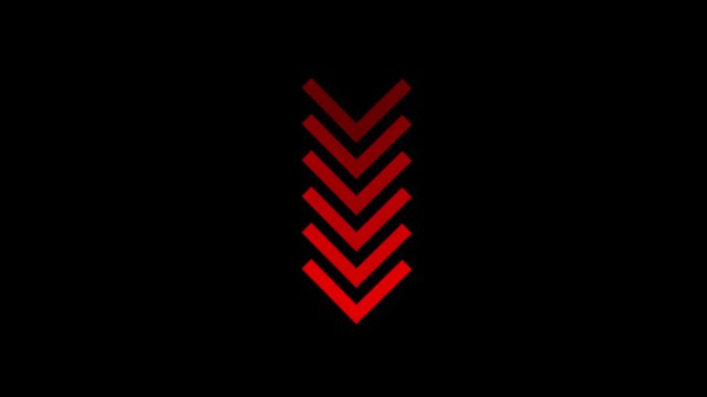 Directional arrow loop. Arrow icon animation directional navigation overlay. Left to right arrow motion loading and swipe flow. Directional arrow indicator for interface control and video player