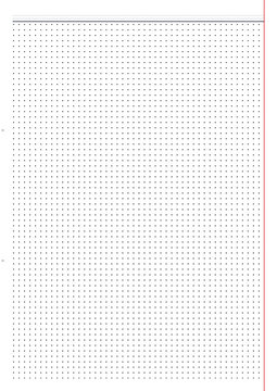 Blank dot journal page with evenly spaced dotted grid design  