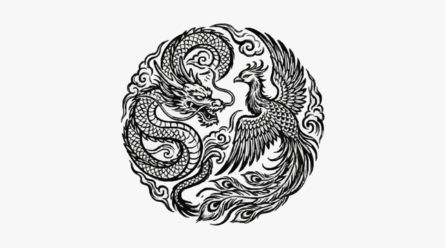 Intricate black and white brain illustration design.