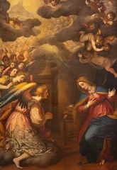 Fototapeten Jesus Christus LUCCA, ITALY - JUNE 23, 2026: The painting of Annunciation in the church Cattedrale di San Martino by Giovanni Battista Paggi (1597).  © Renáta Sedmáková