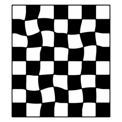 Obraz premium Retro Checkerboard Element