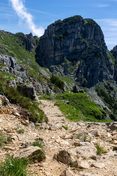 mountains of the Pasubio massif, path of 52 tunnels and memorial of the First World War