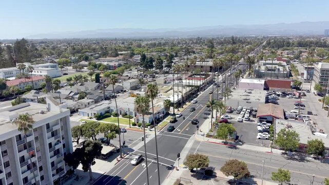 aerial city of oxnard california