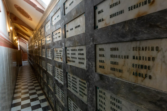mountains of the Pasubio massif, path of 52 tunnels and memorial of the First World War
