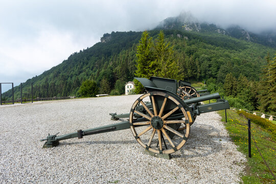 mountains of the Pasubio massif, path of 52 tunnels and memorial of the First World War