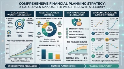 Obraz premium Comprehensive Financial Planning Strategy for Wealth Growth and Security