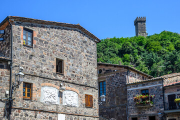 Fototapeta premium Radicofani, Toscana, via Francigena
