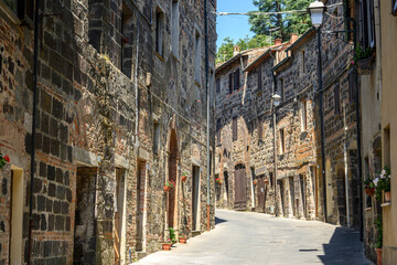 Fototapeta premium Radicofani, Toscana, via Francigena