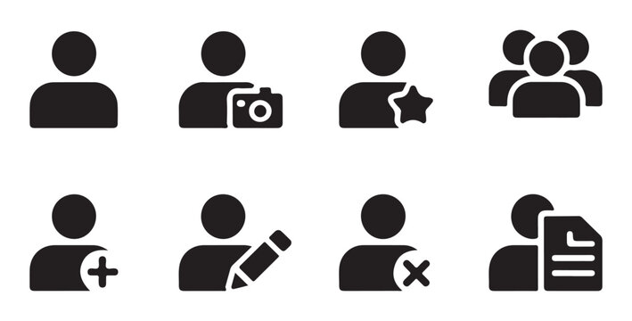 Comprehensive set of professional user action icons for digital platforms and mobile dashboard ui.