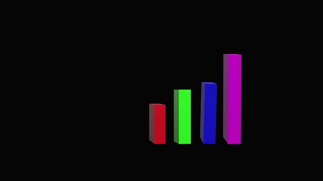 3D Red Rectangular Block Rotation Animation on Black Background | Minimal Motion Graphics 4K