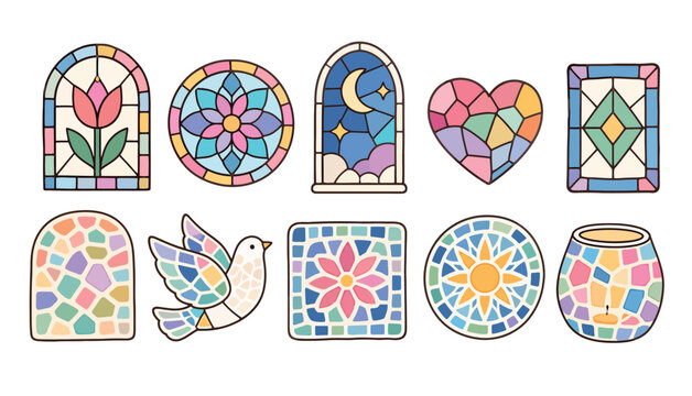 Colorful Stained Glass Designs.