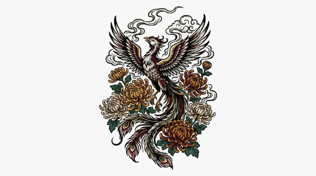 Intricate ink illustration of a majestic ram head.