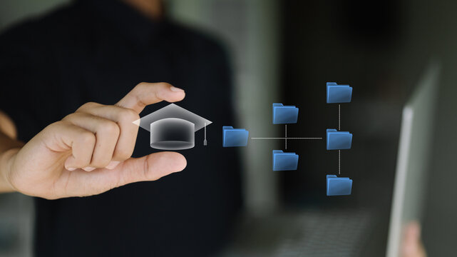 Digital Learning Management System with Academic File Organization Online Education Knowledge Management and E Learning Technology