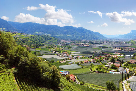Blick auf Meran in S&uuml;dtirol