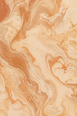 Obraz premium Beige and terracotta marbled abstract background texture