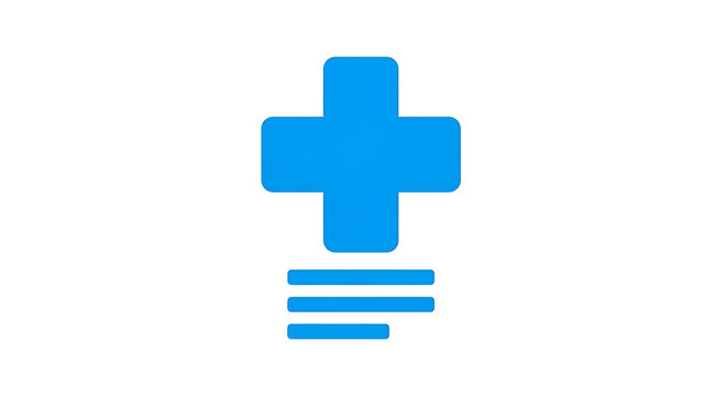 Blue geometric abstract shape with layered rectangular and l-shaped forms rectangle