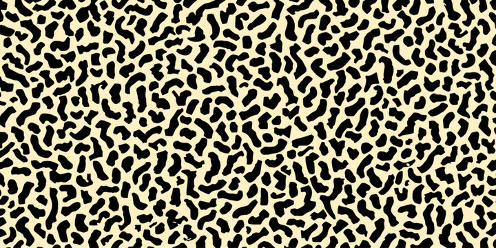 Seamless skin texture pattern with wild animal fur print for fashion textile and safari wallpaper design in brown natural wildlife background seamless vector illustration