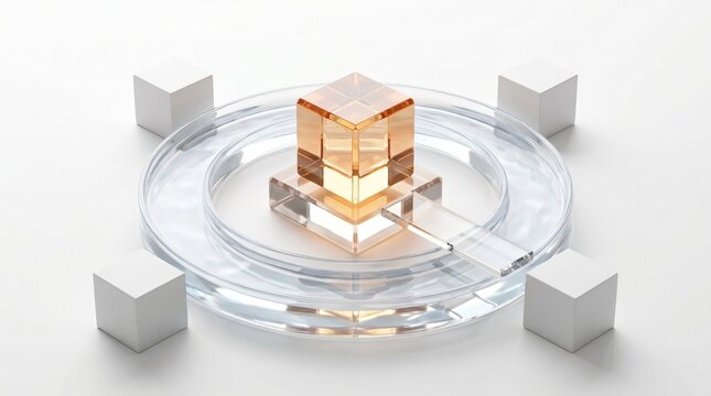 Strategic Moat Business Concept with Competitive Protection 3D Illustration