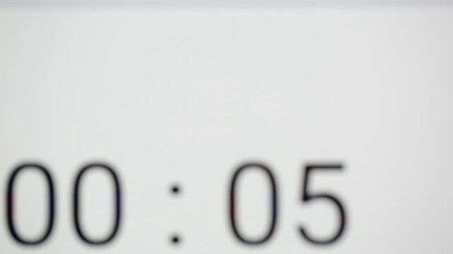 Pixel style analog timer, countdown and 10 second timer
