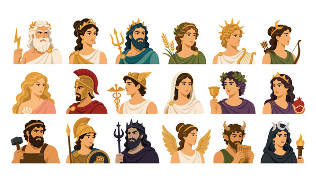 Ancient Greek Gods and Goddesses.