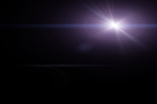  Superposici&oacute;n con efecto de luz de destello de lente sobre fondo transparente. Superposici&oacute;n PNG con efecto de luz de destello de lente realista, recurso creativo para proyectos de composici&oacute;n 
