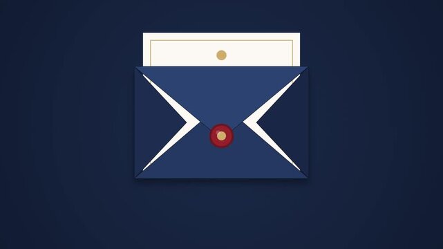 Email notification icon animation.