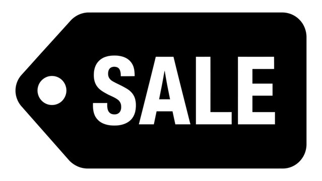 Sale tag displays a bold marketing message to attract customers during a seasonal discount event.