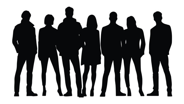 Group of diverse professional people standing together in formal attire outdoor teamwork collaboration concept