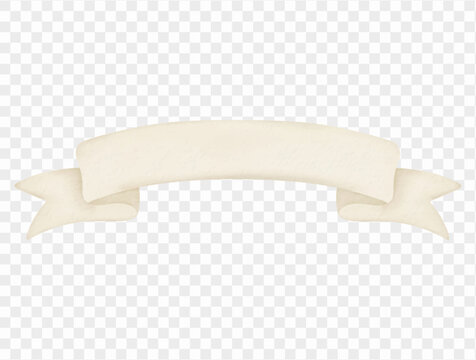 Watercolor blank ribbon banner decorative illustration Vector.