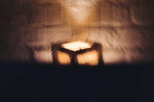 Copper & Cadence &mdash; Cinematic abstract of a cozy late-night recording studio workspace, featuring warm ambient light dragging across raw jute textures, instrument geometry, and fluid intentional camera
