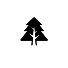 Fototapeta premium Minimal Tree Outline Vector Icon for UI, Web and Mobile