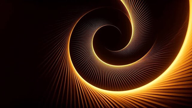 Golden spiral light pattern