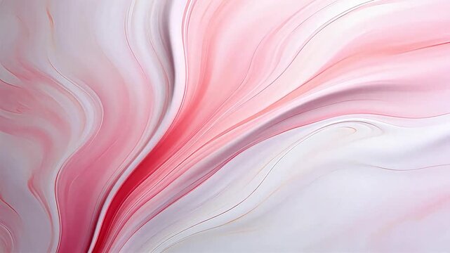 Abstract flowing pink and white patterns