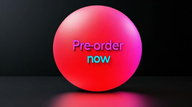 selective focus minimalist art background with text pre order now