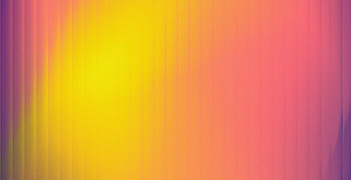 Yellow Glow Bleeding into Coral Pink, Warm Sunset Multicolor Gradient with Glass Texture. cover banner poster, landing page