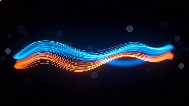 Abstract light wave design