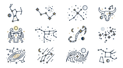 Astronauts explore celestial bodies with constellations and planets in space on 2026-06-30 © Kill