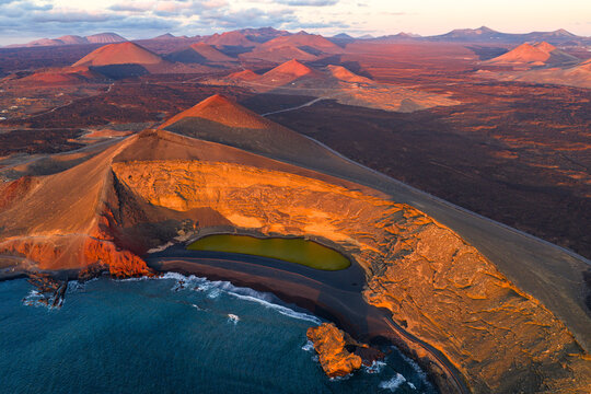 Volcanic Landscape of Lanzarote, Canary Islands, Spain