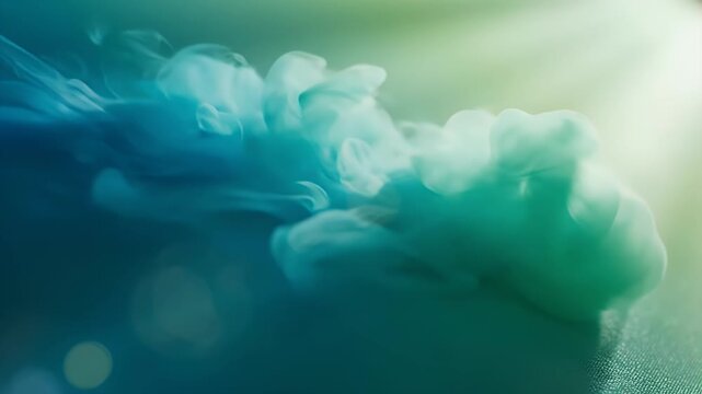 A close-up macro shot of a textured surface with blue elements and soft lighting.